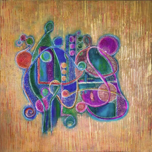 DCA14 - Connecting, All is One - Original Painting by Teresa Sherlock - signed on the back - acrylicon canvas - /60cm x 60cm/ - Price £295