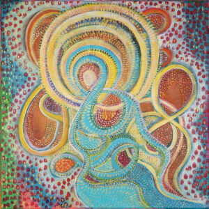 DCA 21 - Dancing In The Sky - Original Painting by Teresa Sherlock - signed on the back - acrylic on canvas - /40cm x 40cm/ - Not available