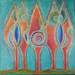 DCA 22 - United - Original Painting by Teresa Sherlock - signed on the back - acrylic on canvas - /50cm x 50cm/ -  Not available