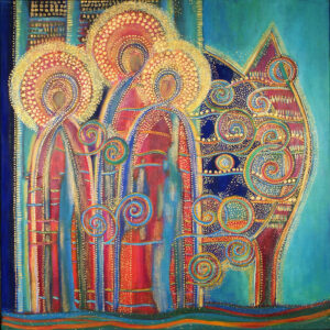 DCA 24 - Dream Weavers - Original Painting by Teresa Sherlock - signed on the back - acrylic on canvas - /60cm x 60cm/  - Not available
