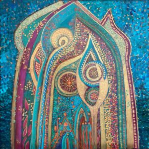 DCA39 - Temple of Manifestation - Original Painting by Teresa Sherlock - signed on the back - acrylic on canvas - /60cm x60cm/ - Not available